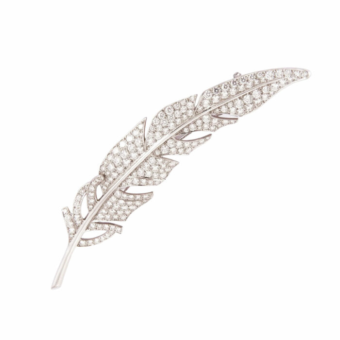 Broche Pluma diamantes boucheron