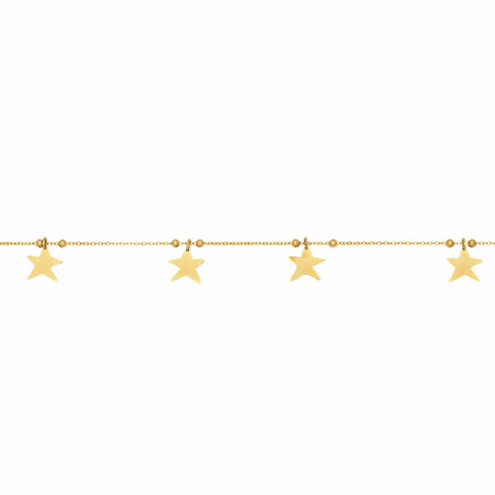 pulsera estrellas oro