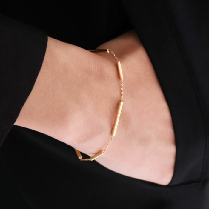 pulsera oro mujer