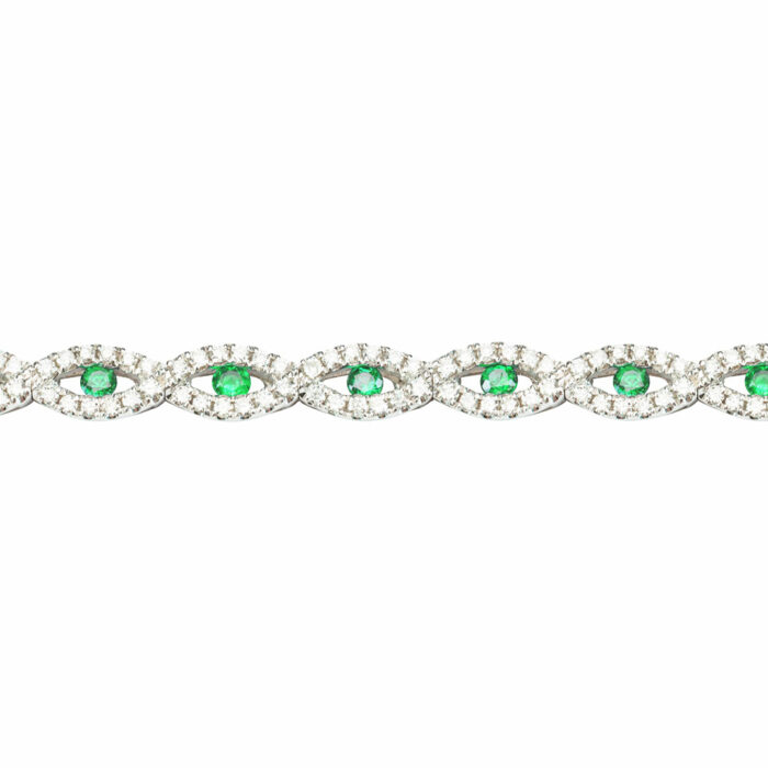 Pulsera riviere esmeralda