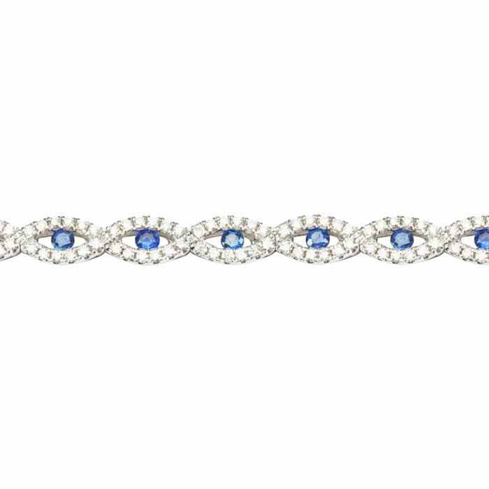 Pulsera riviere zafiro